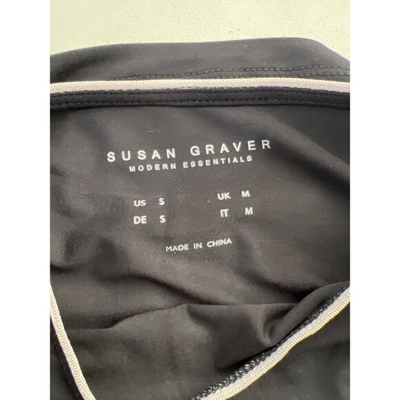 Susan Graver Weekend Essentials Cool Touch Top with Contrast Trim Womens S NEW - Picture 4 of 6